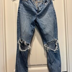 American Eagle Outfitters Light Blue Mom Jeans
